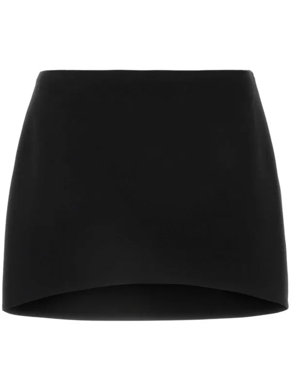 Givenchy Mini Skirt in Wool in Black