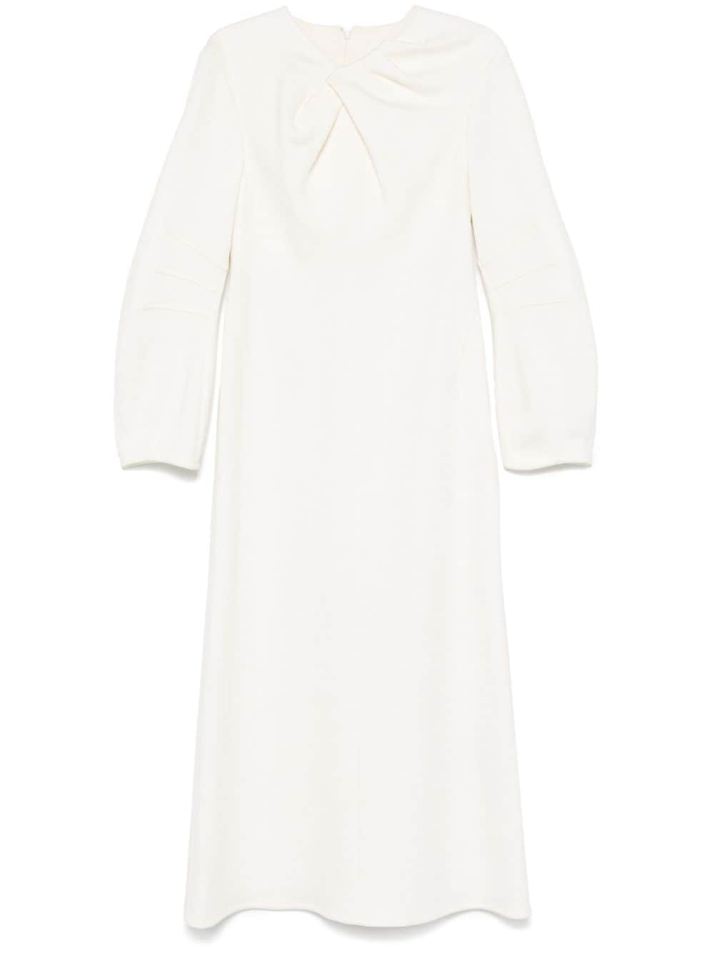 Shop Jil Sander Knot-detail Maxi Dress In White