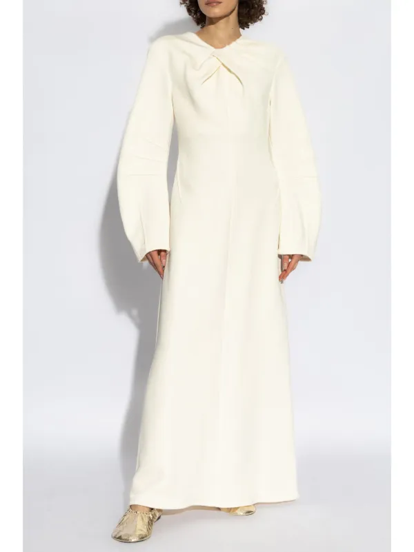 【送料&関税込】Jil Sander Knit Long Dress JIL SANDER Paneled knitted maxi dress | NET-A-PORTER