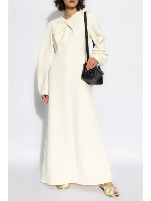 【関税＆送料込み】Jil Sander Dress 120 JIL SANDER Pleated sateen midi shirt dress | NET-A-PORTER