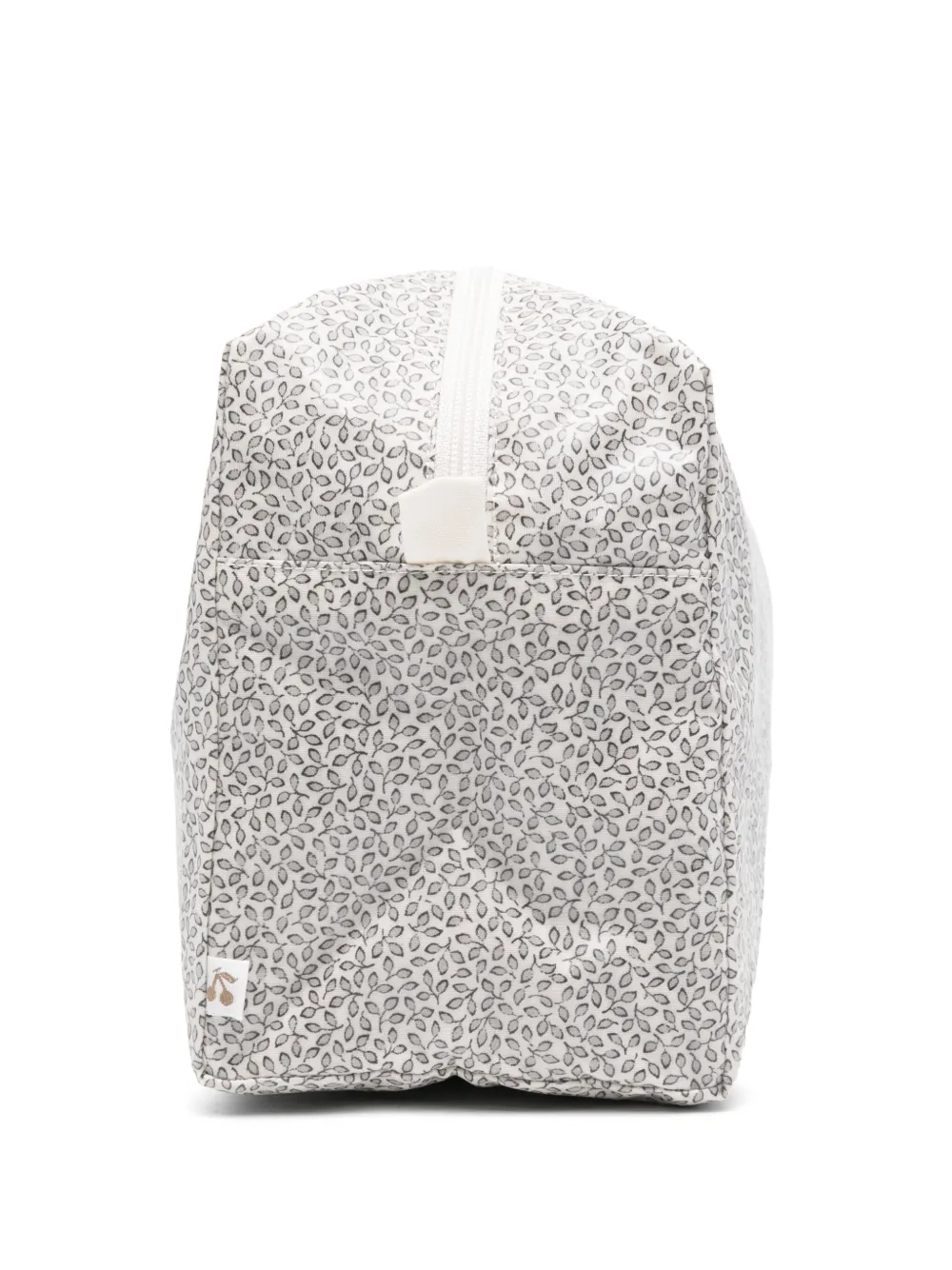 Bonpoint Toilettas met bladerprint Grijs