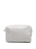 Bonpoint leaf-print wash bag - Grey