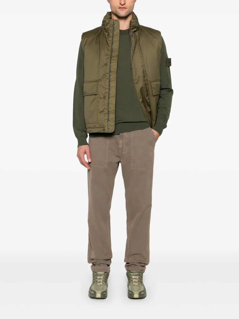 Stone Island Compass-badge gilet - Groen