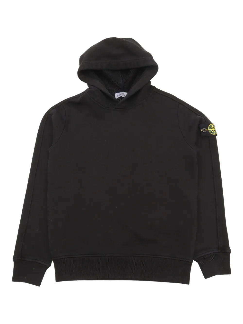 Stone Island Junior Hoodie met Compass-logopatch Zwart