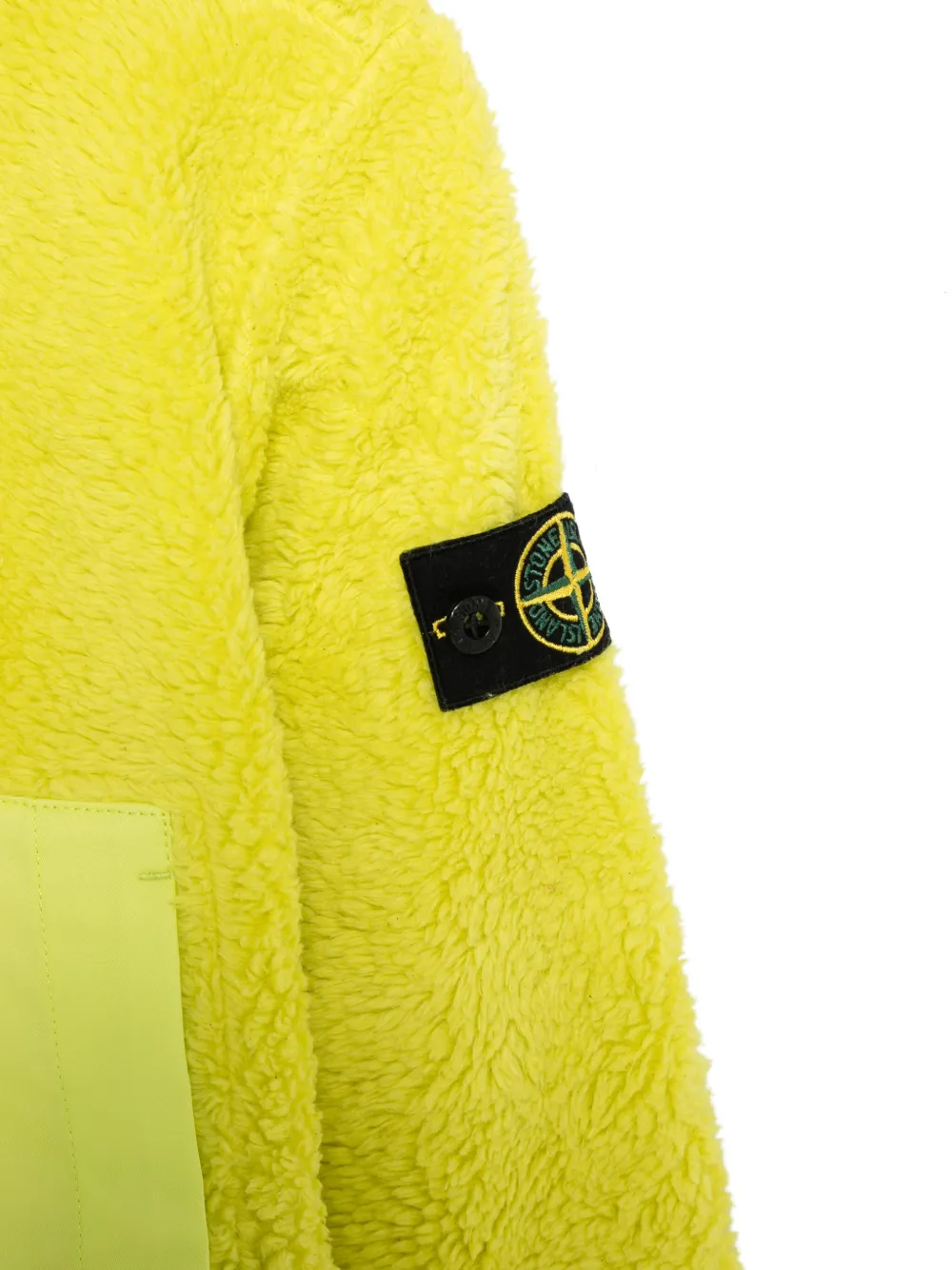 Stone Island Junior Fleece jack Geel