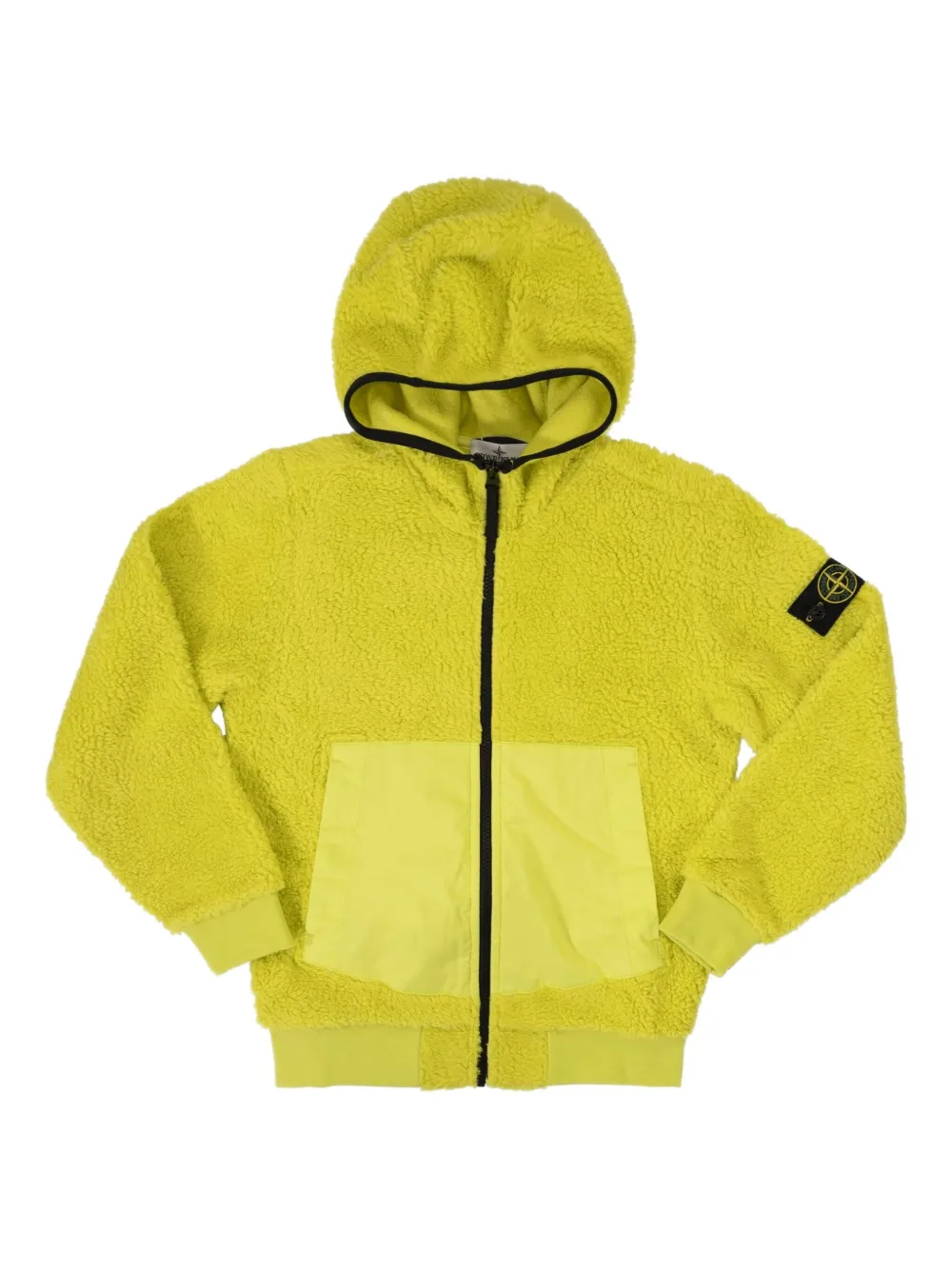 Stone Island Junior Fleece jack Geel