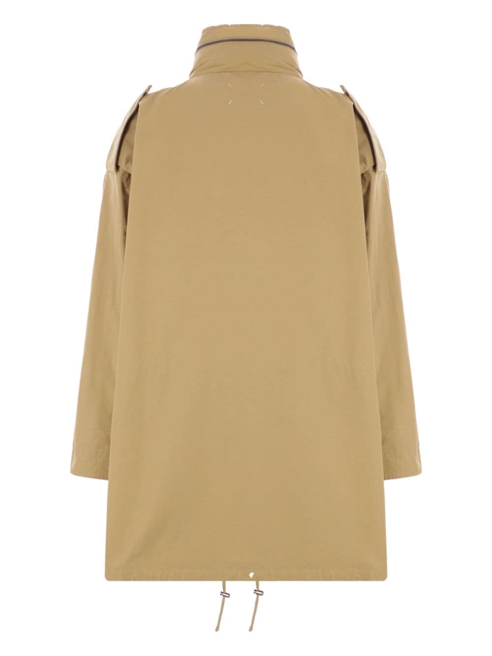 Maison Margiela Oversized jas met ritssluiting - Bruin