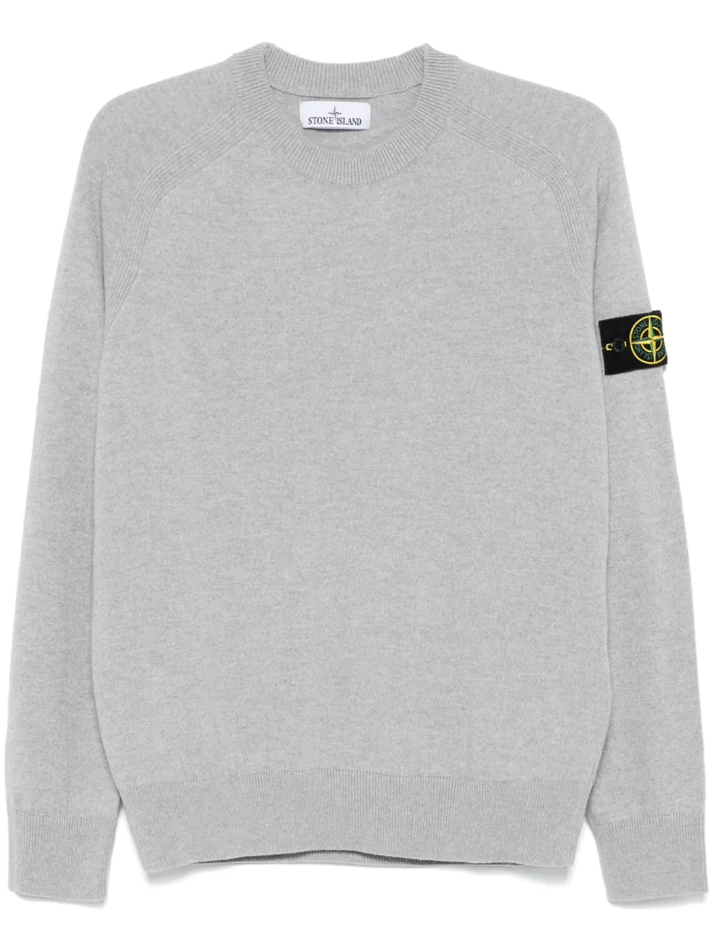 Stone Island Jersey With Logo In Gray