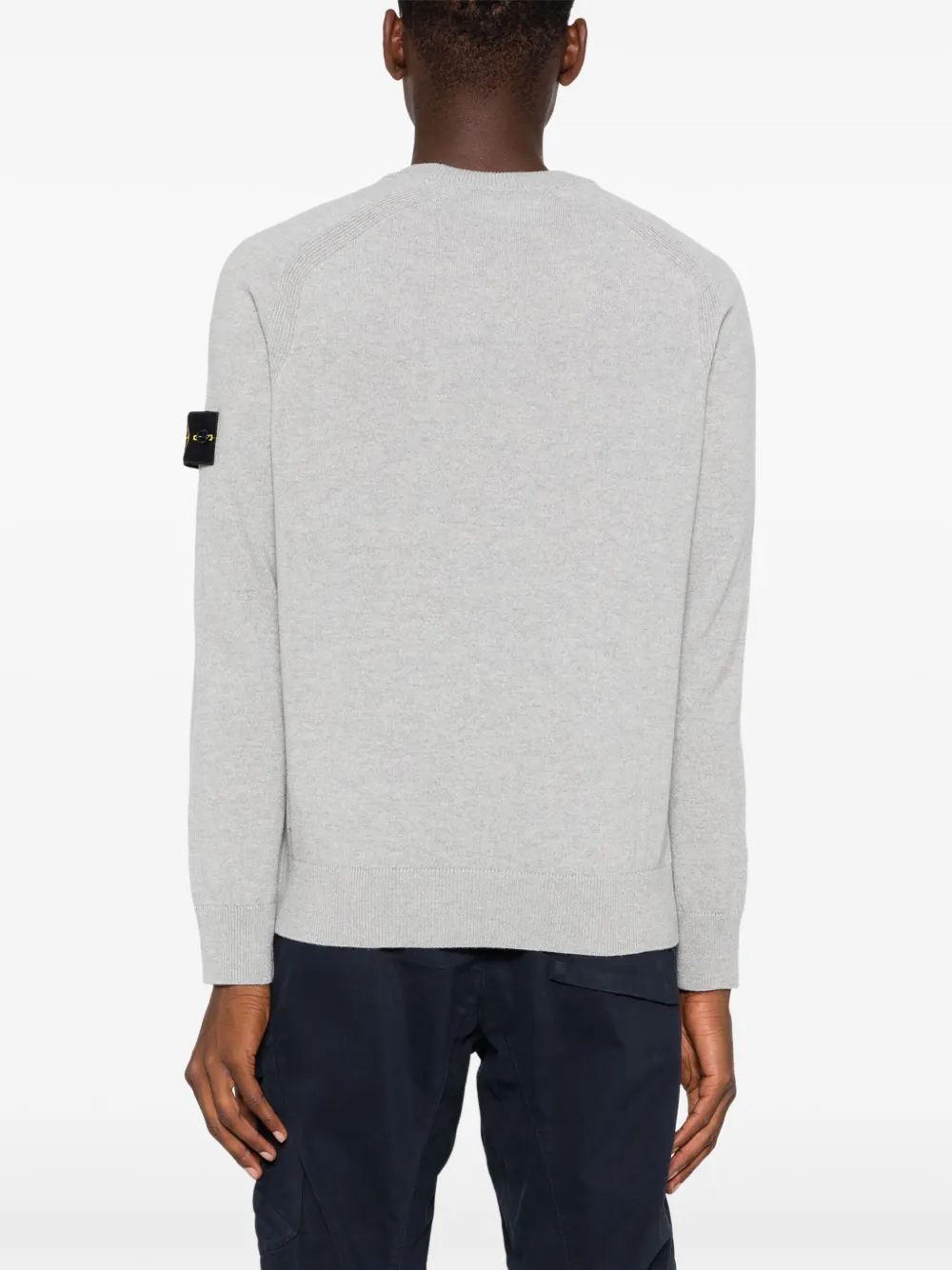 Stone Island Trui met Compass-logopatch Grijs
