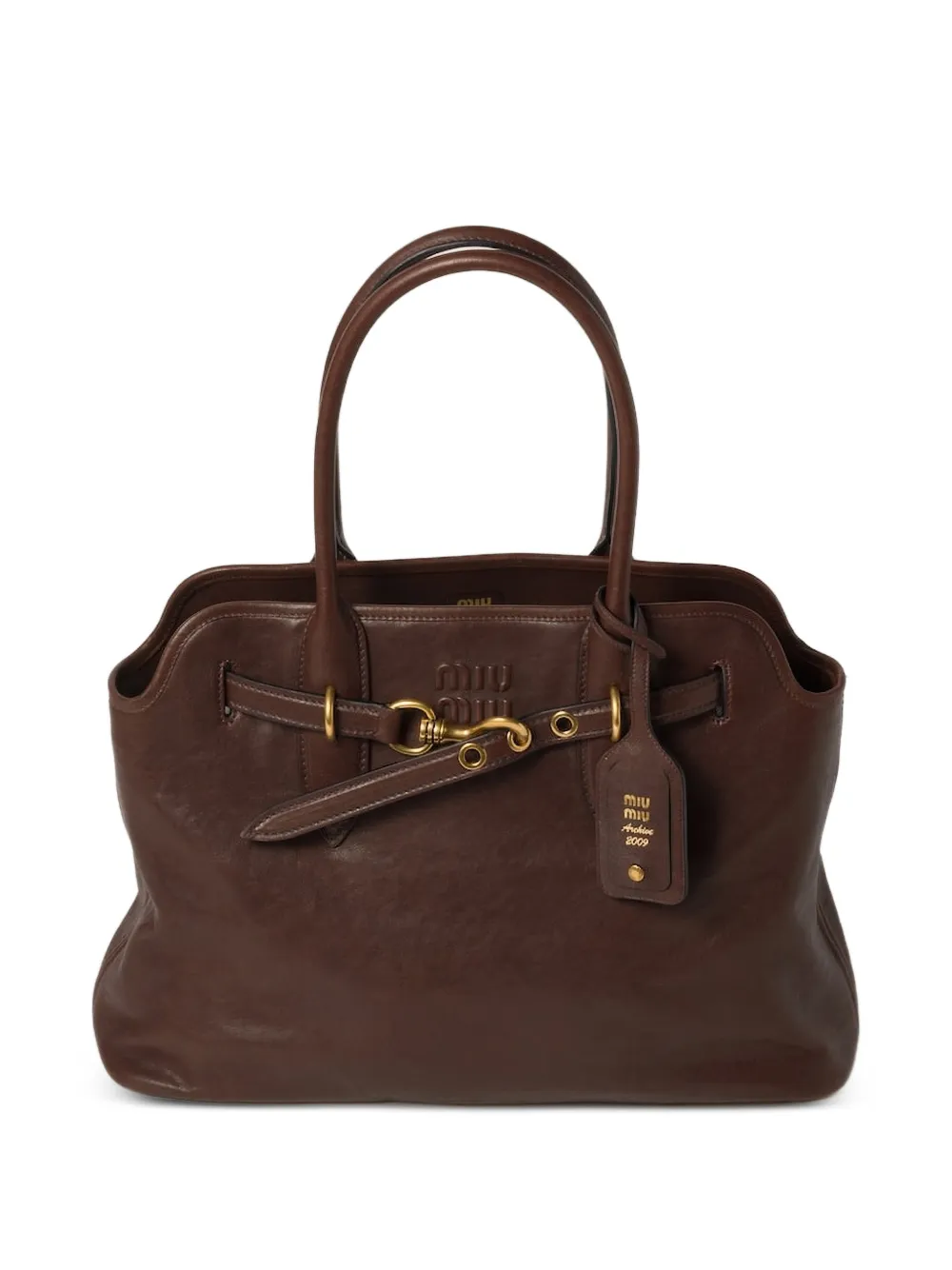 Miu Miu Aventure nappa leather bag · OS