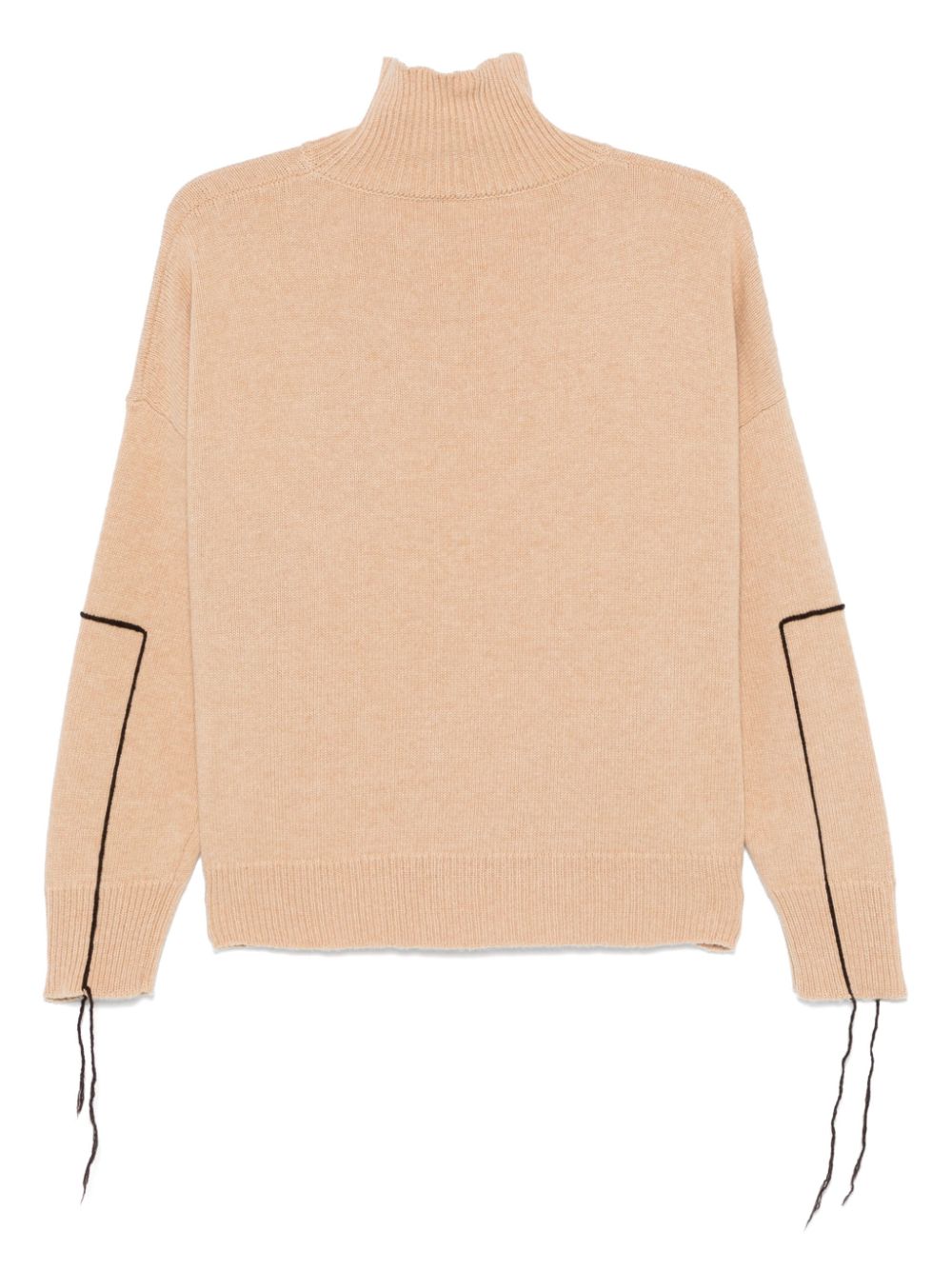 Shop Roberto Collina High-neck Sweater In Brown