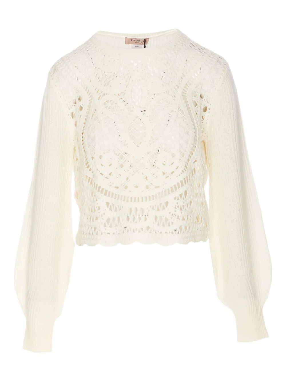 TWINSET Opengebreide trui Wit