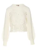 TWINSET open-knit sweater - White