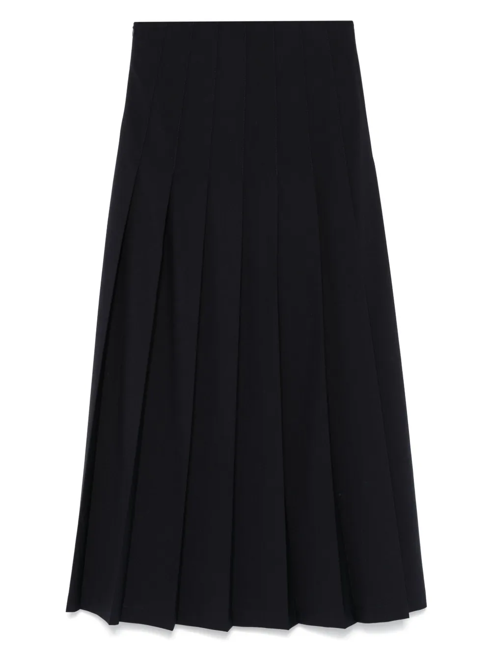 PierAntonioGaspari pleated midi skirt - Blauw