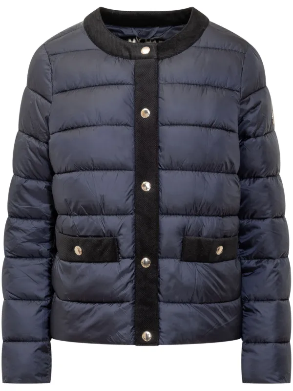 Michael kors navy blue puffer jacket online