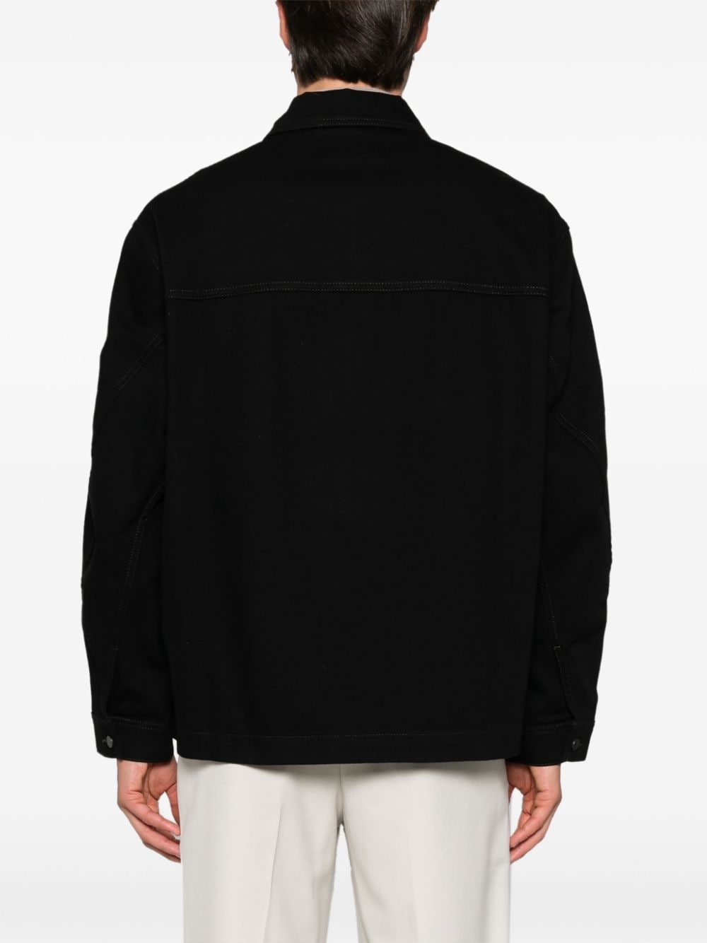 Shop Lemaire Cotton Shirt In Black