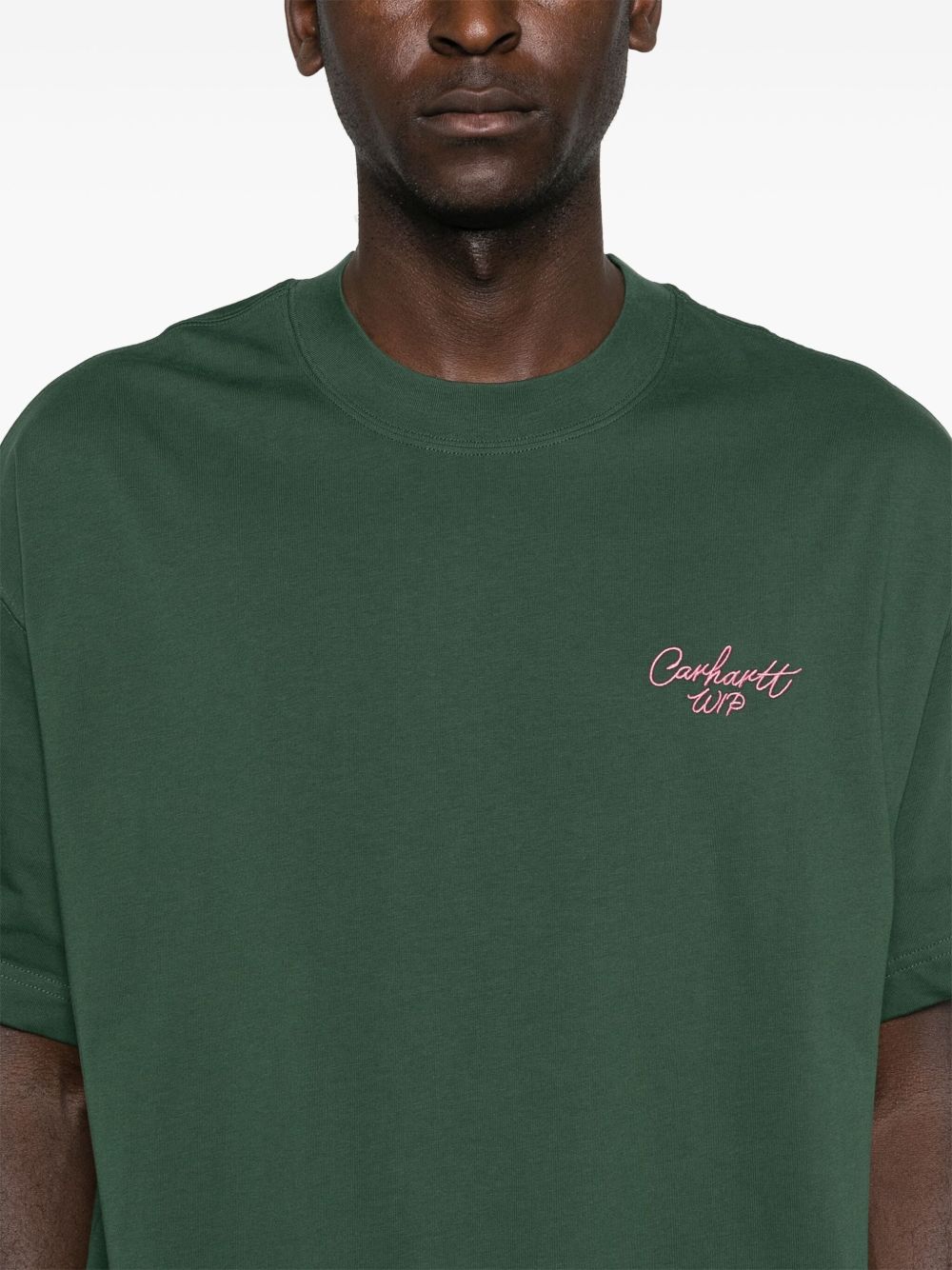 Carhartt WIP Signature Script T-shirt Groen