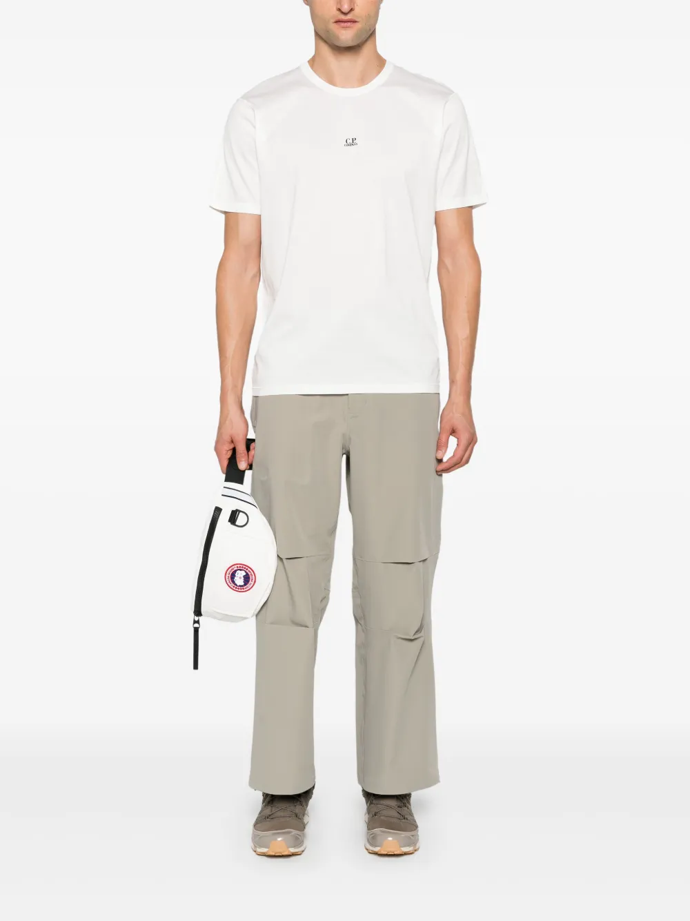 C.P. Company logo-print T-shirt - Wit