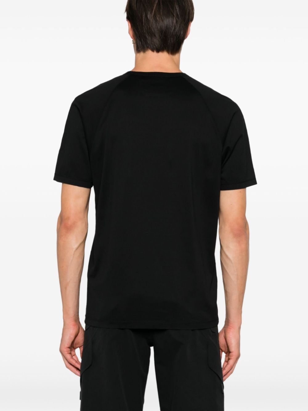 Shop C.p. Company Logo-print T-shirt In Black