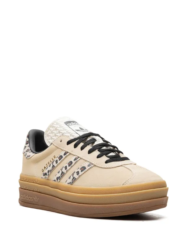 Adidas Gazelle Bold “Cream Leopard” スニーカー