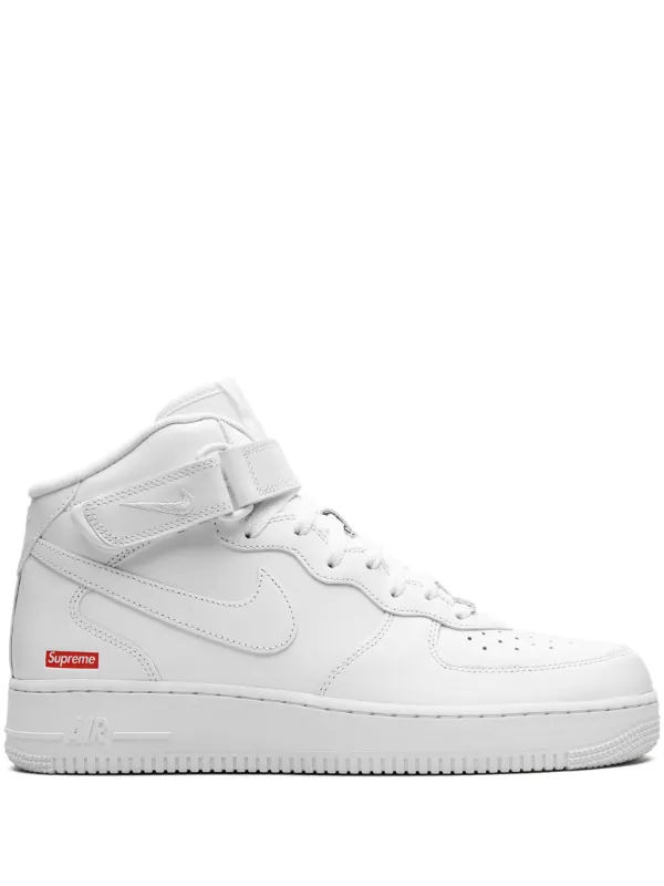 Nike Air Force 1 Supreme ホワイト - メルカリ