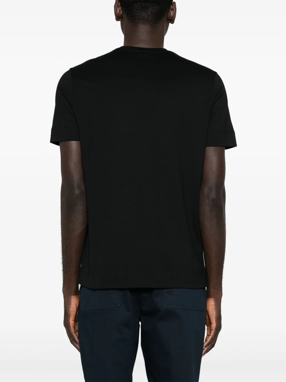 Emporio Armani T-shirt met geborduurd logo Zwart