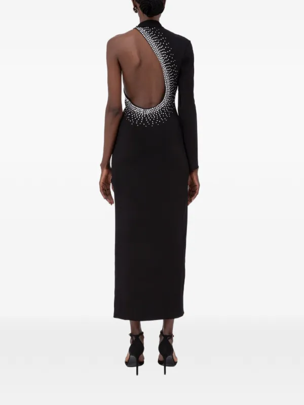 asymmetric party dress Chic Asymmetric One Shoulder Satin Floor Length Party Dress With Lace Trousers