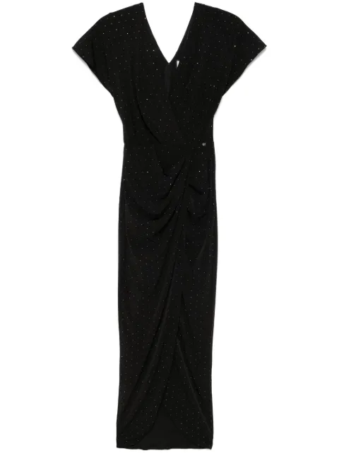 NISSA crystal-embellished midi dress