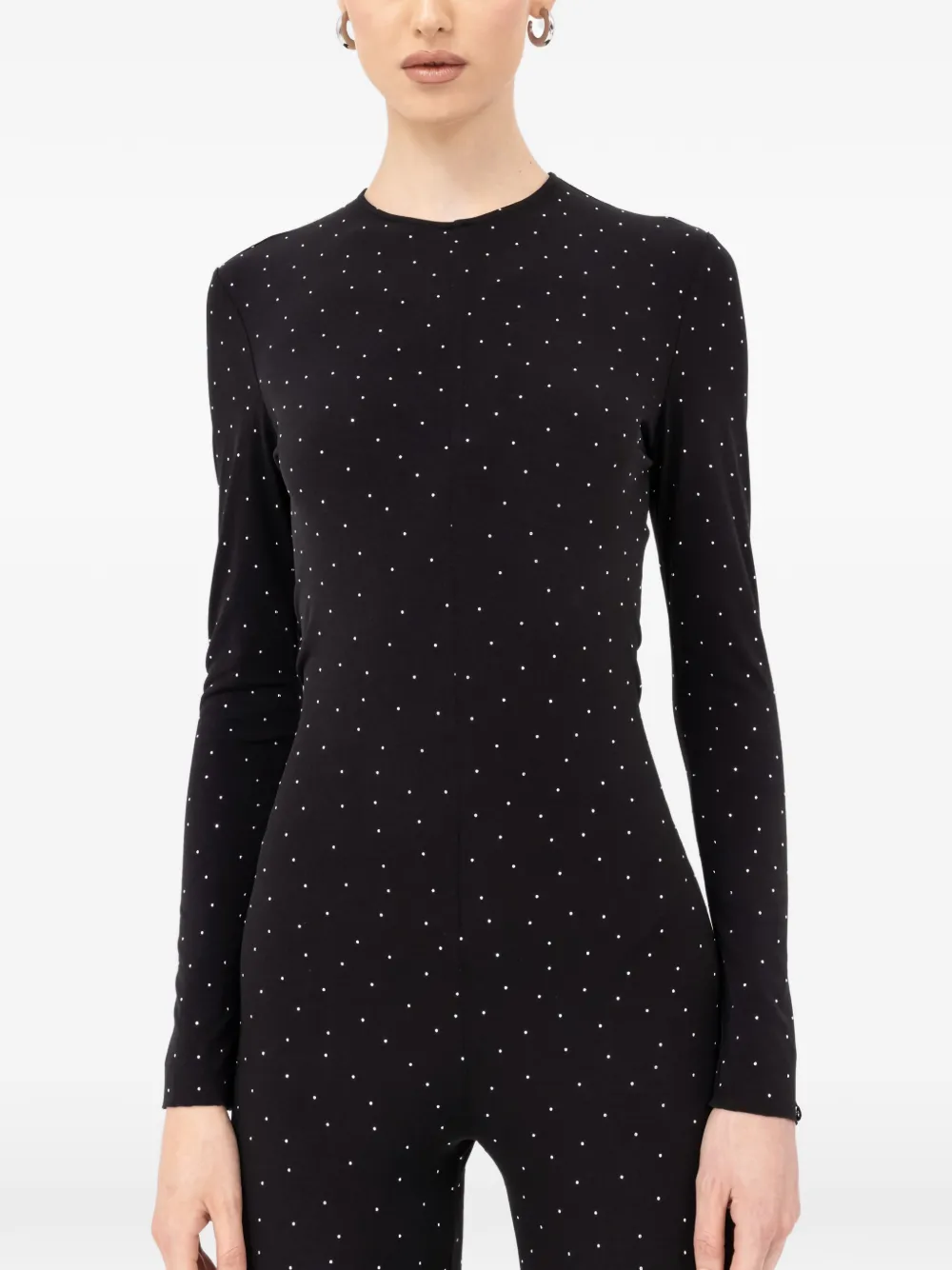 NISSA rhinestone-embellished jumpsuit | Black | Image 1