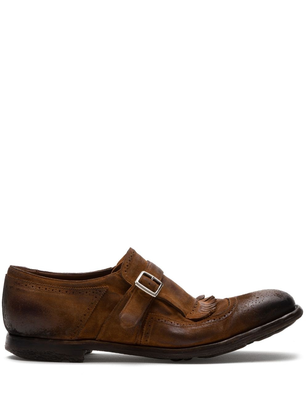 Church's Shanghai suede buckle loafers Brown