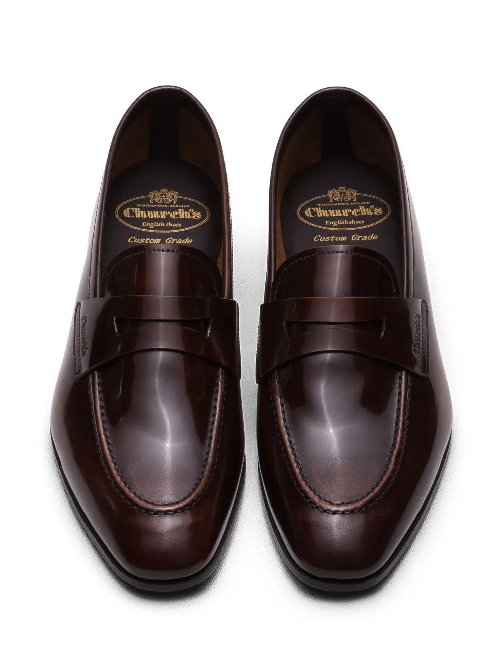 Church's Maesteg polished fumè loafers Brown