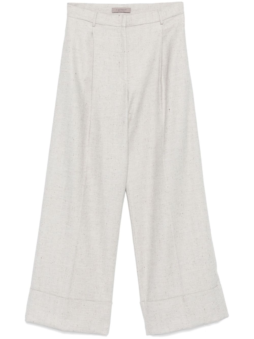 D.Exterior herringbone trousers - Grey