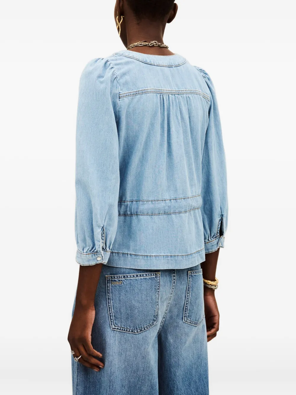 Ba&Sh Katoenen blouse Blauw