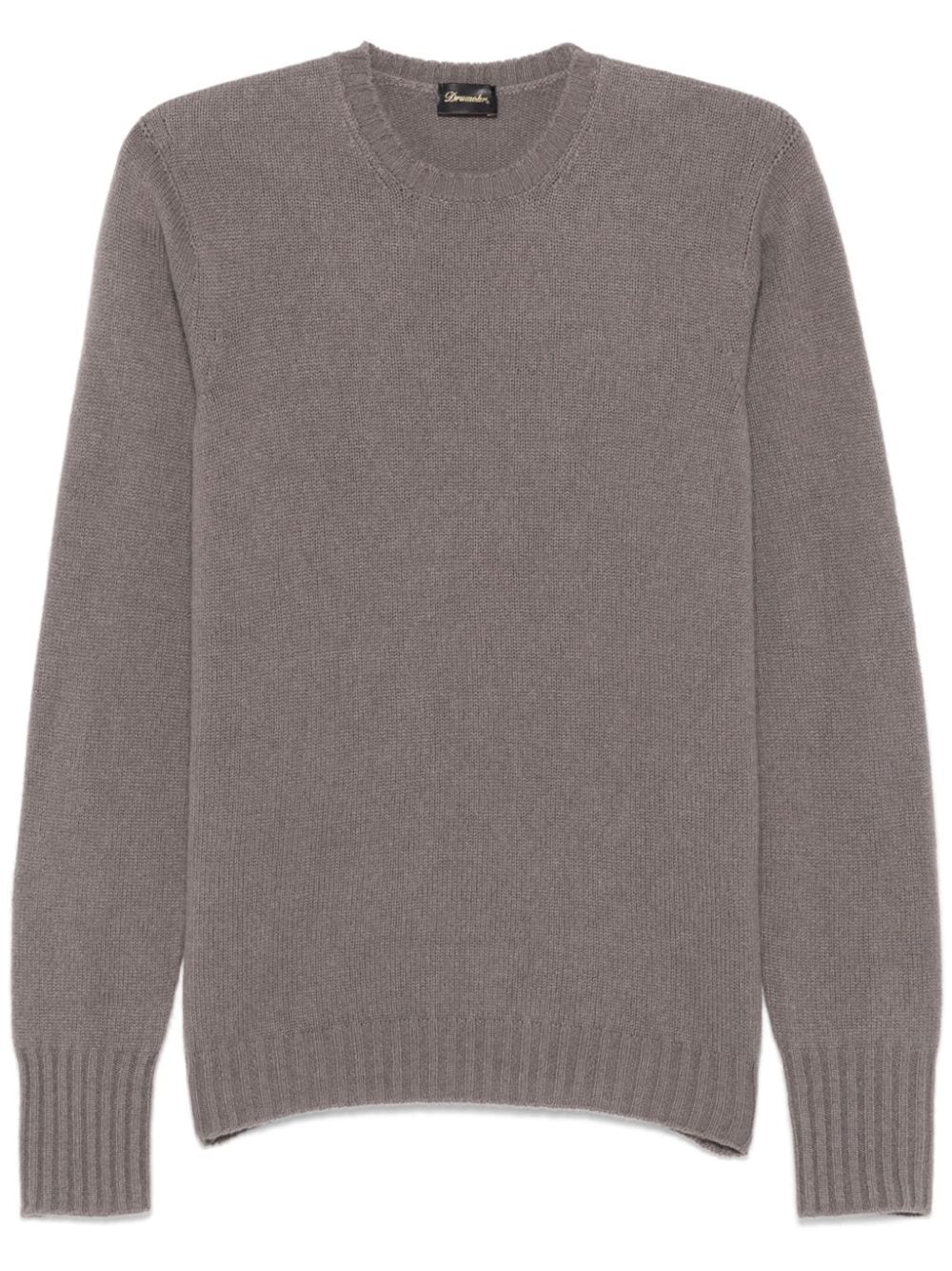 Shop Drumohr Cashemere Crew-neck Sweater In Grey