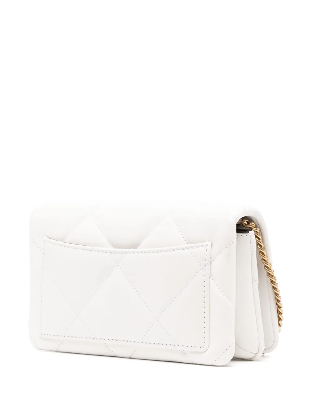 Tory Burch Kira gewatteerde crossbodytas met ketting Wit