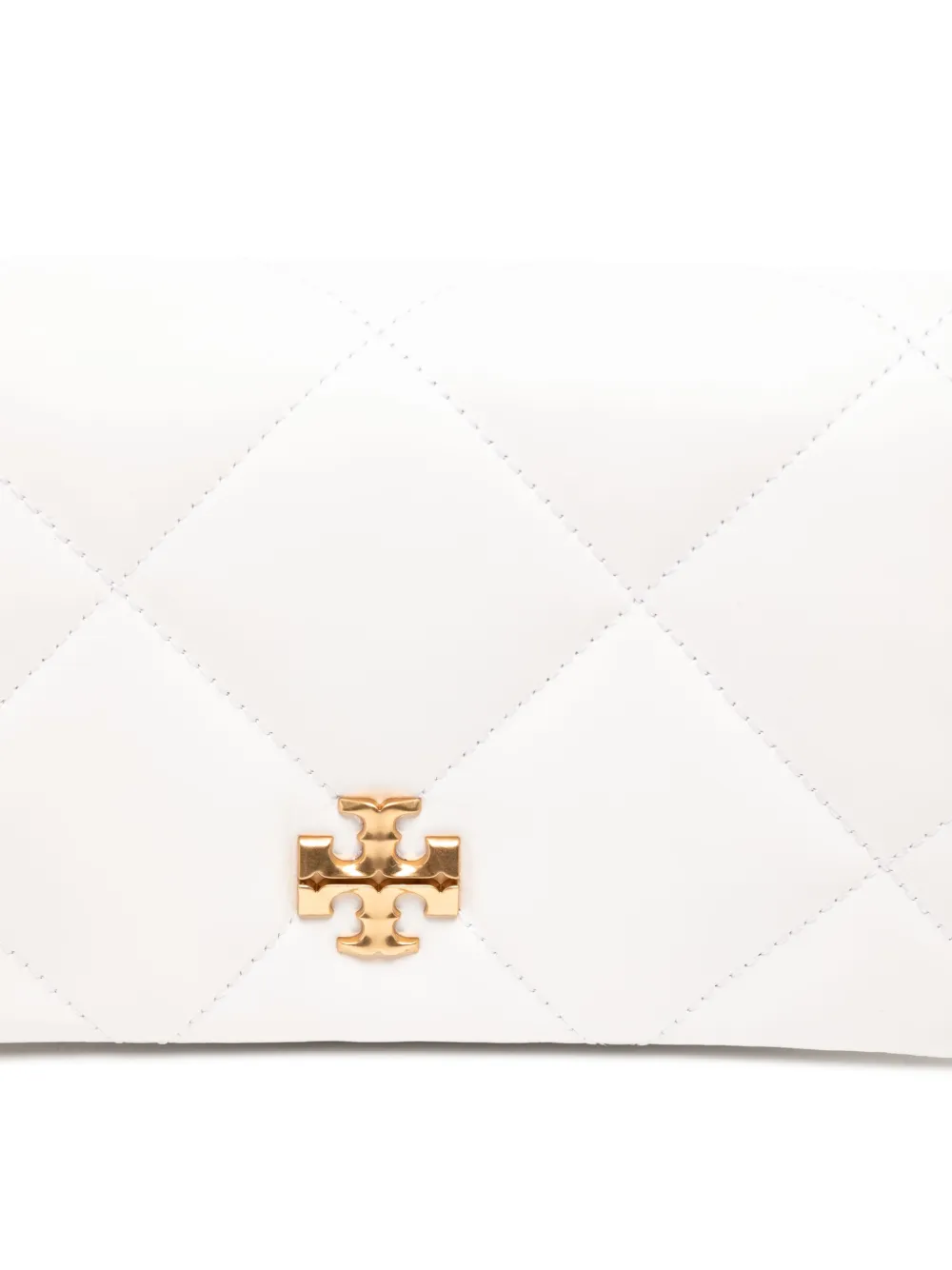 Tory Burch Kira gewatteerde crossbodytas met ketting Wit