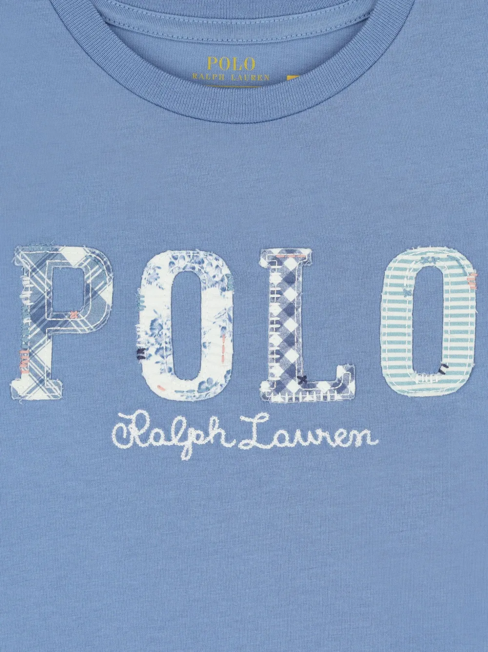 POLO RALPH LAUREN KIDS T-shirt met geborduurd logo Blauw