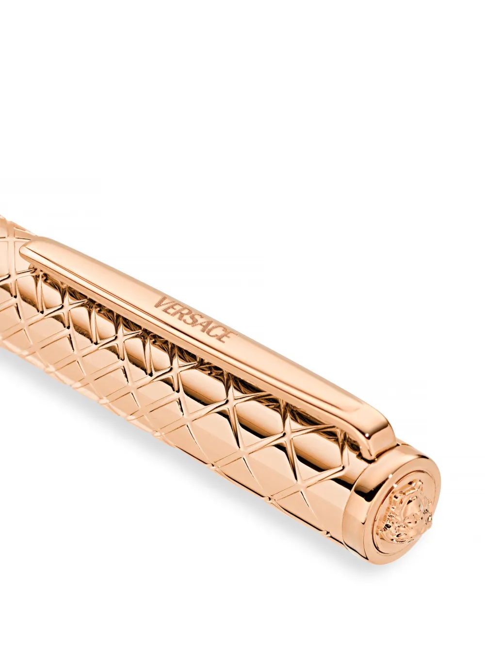 Versace logo-engraved ballpoint pen - Roze
