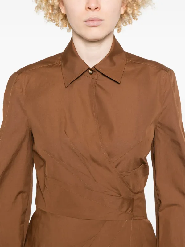 Max Mara Agrume Midi Dress | Brown | FARFETCH