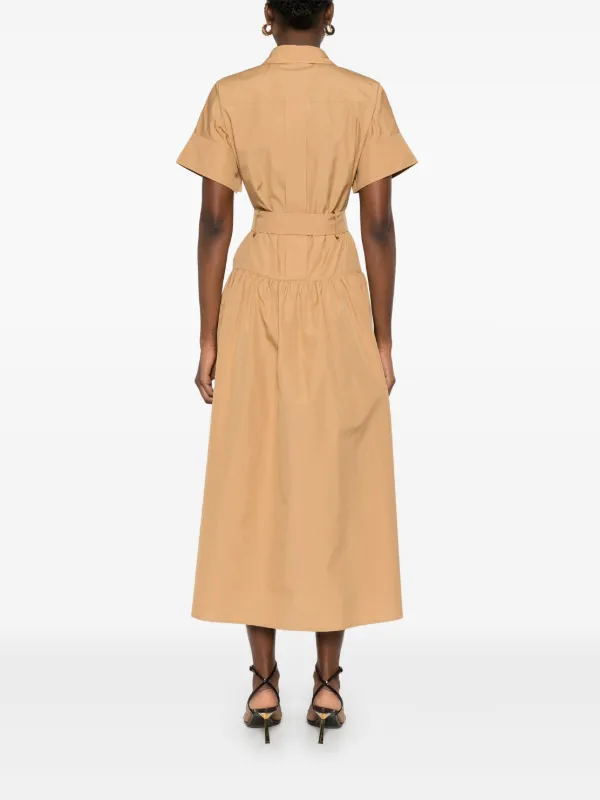 Max Mara Agoraio Midi Dress | Brown | FARFETCH