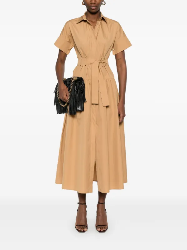 Max Mara Agoraio Midi Dress | Brown | FARFETCH