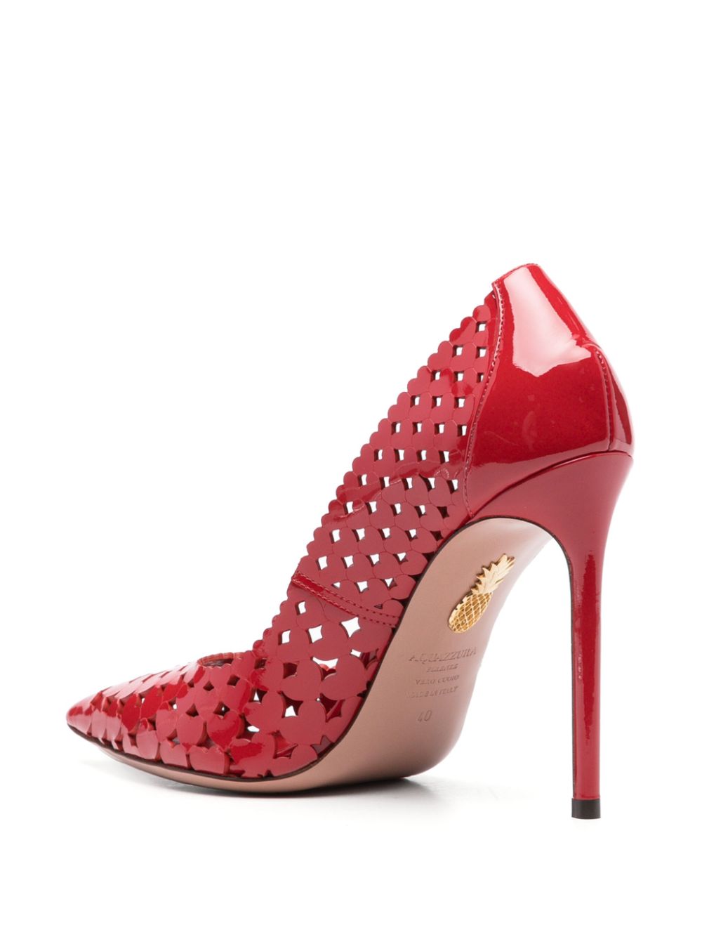 Aquazzura 105 mm Amourose pumps Rood