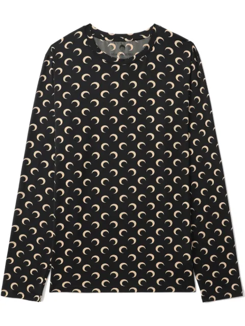 Marine Serre playera con lunas estampadas