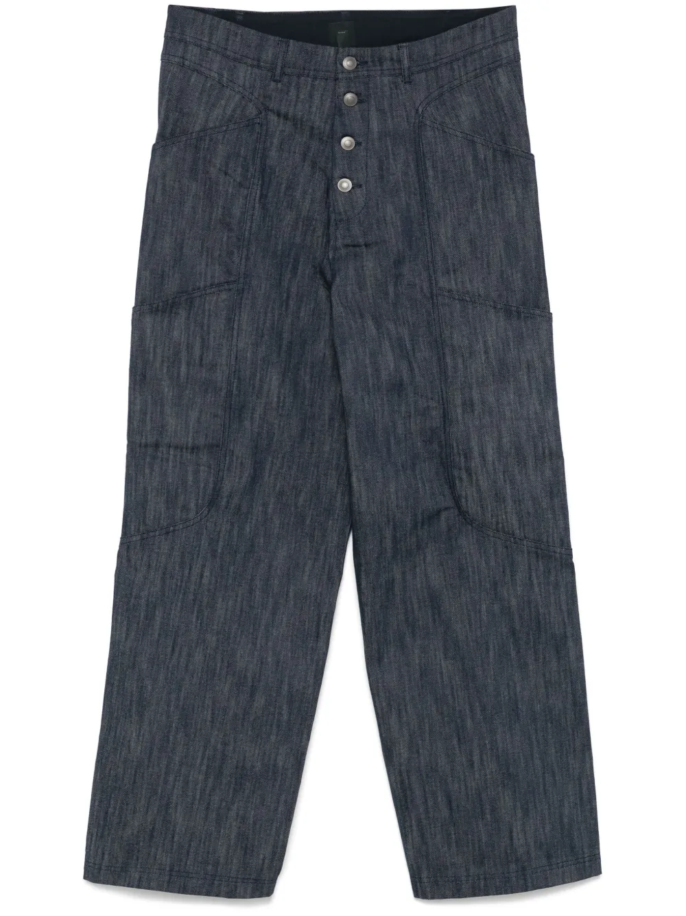 J.LAL Mantle jeans met wijde pijpen Blauw