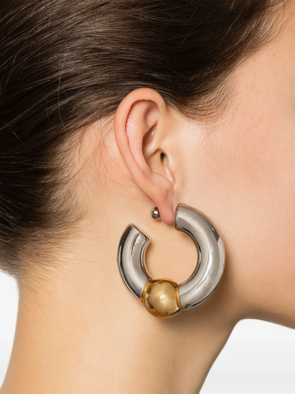 Jean Paul Gaultier The Tube oorbellen - Zilver