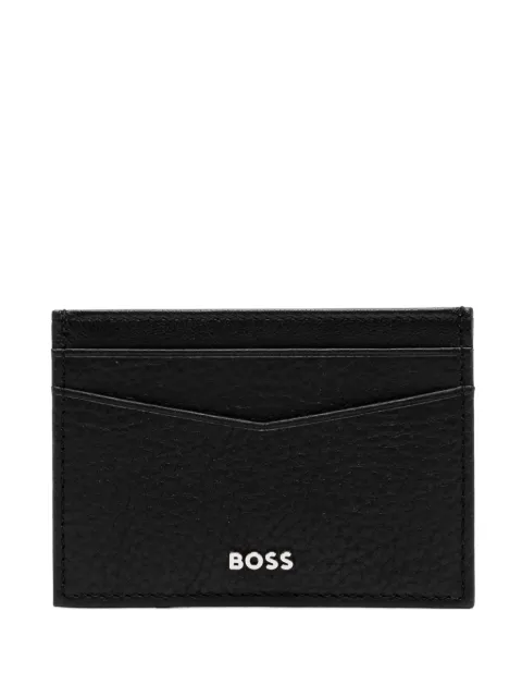BOSS Porta-cartões com logo gravado