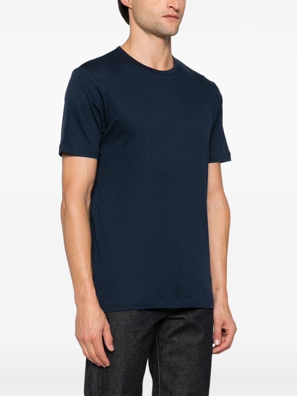 Sunspel Katoenen T-shirt Blauw