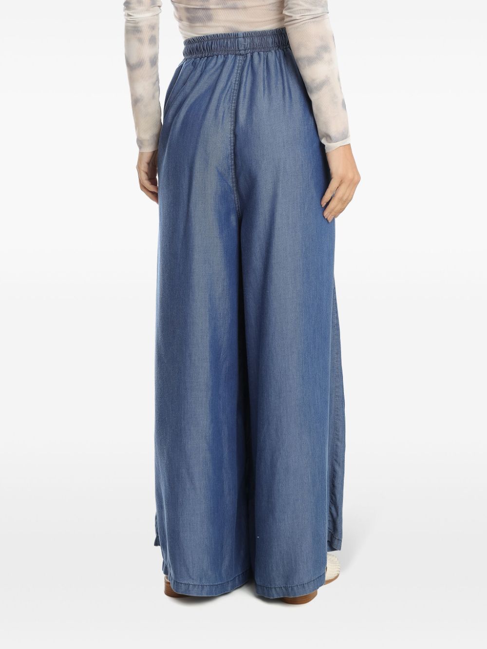 Shop Amapô Wide-leg Jeans In Blue