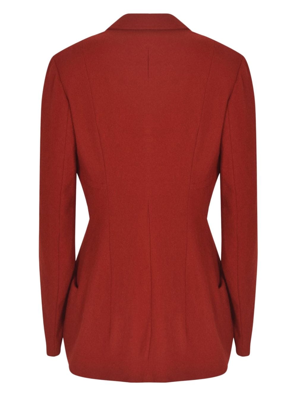 Y's Asymmetry wool-blend blazer - Rood