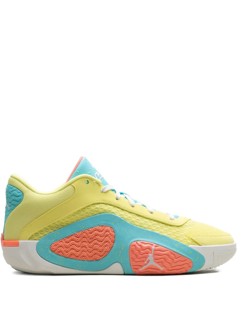 Jordan Tatum 2 "Light Citron Aurora Green Atomic Pink Sail" sneakers Yellow